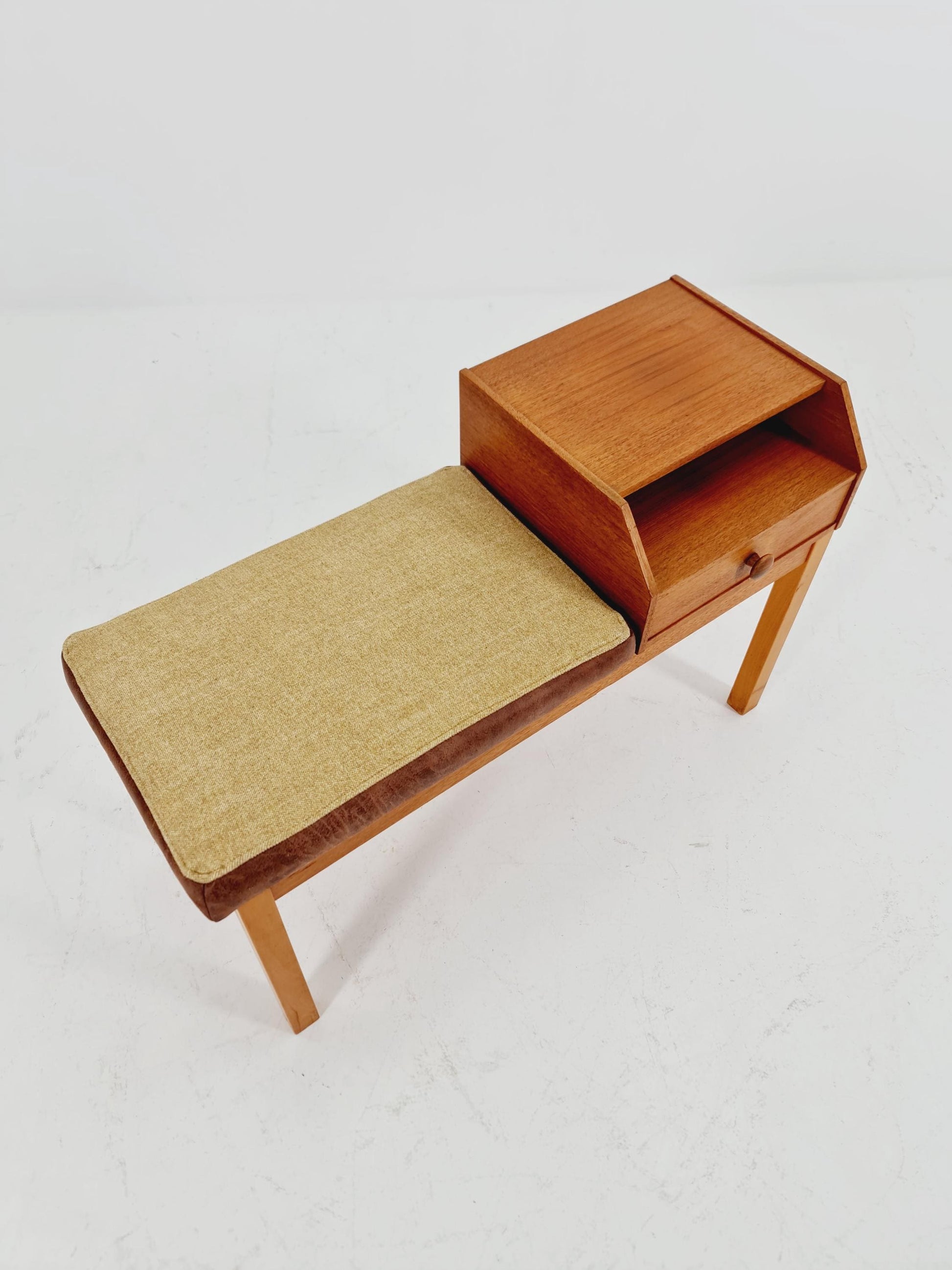 Danish teak telefon table/ hallway table, 1960s