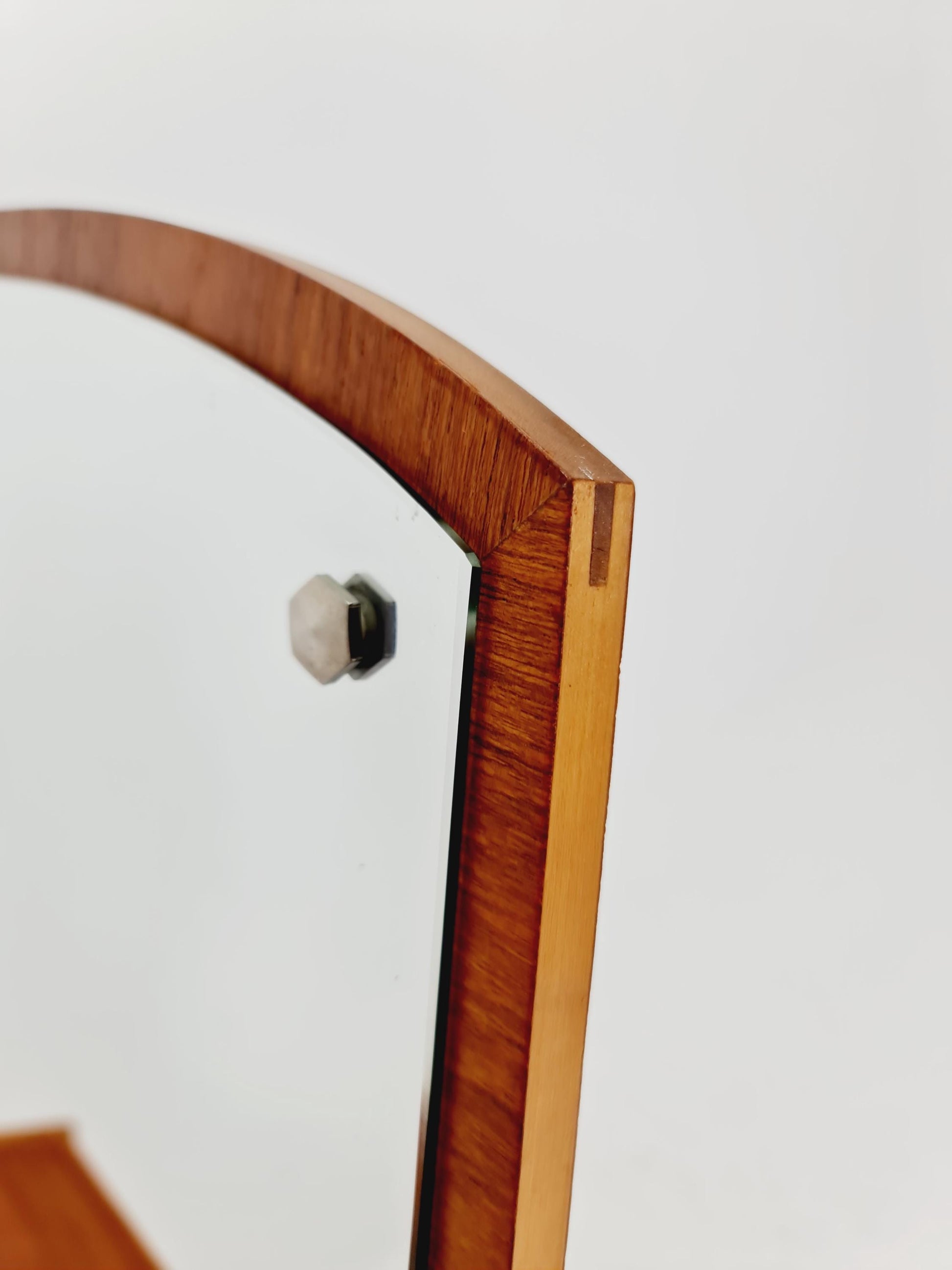 Mid Century Modern Danish teak & oak vanity table make up table by Fröseke for AB nybrofabriken, 1960s