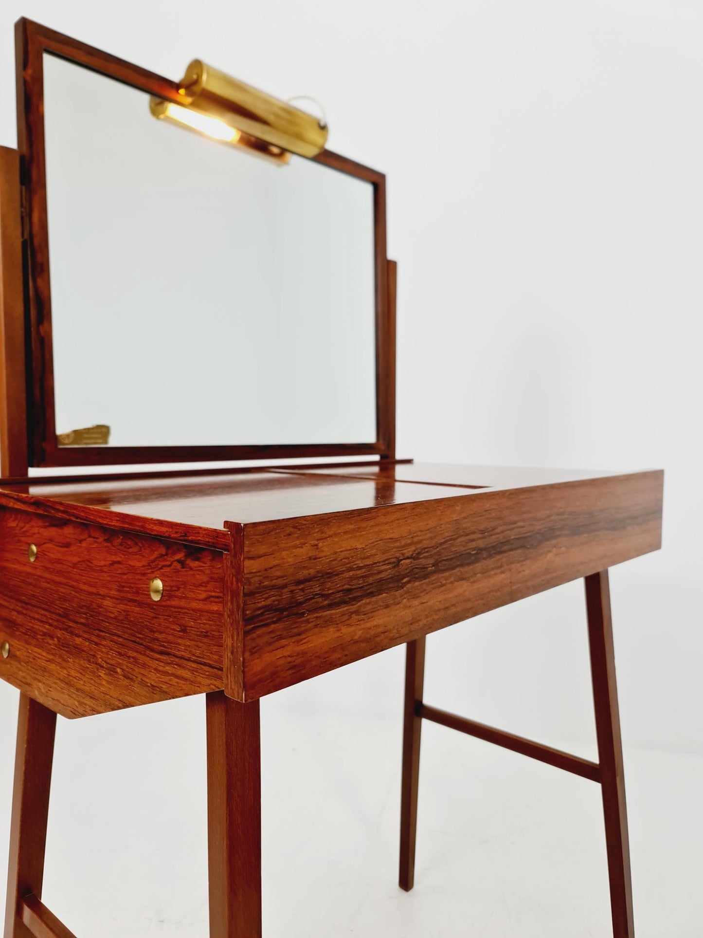 Rare Mid Century Modern Swedish Rosewood vanity table/ make up table by G&T, 1960