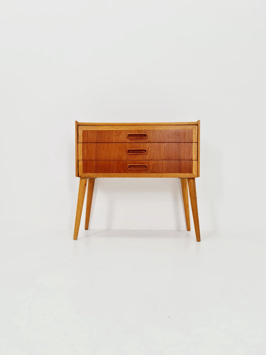Midcentury Scandinavian Teak vintage Side table/ hallway/ Night stand, 1960s