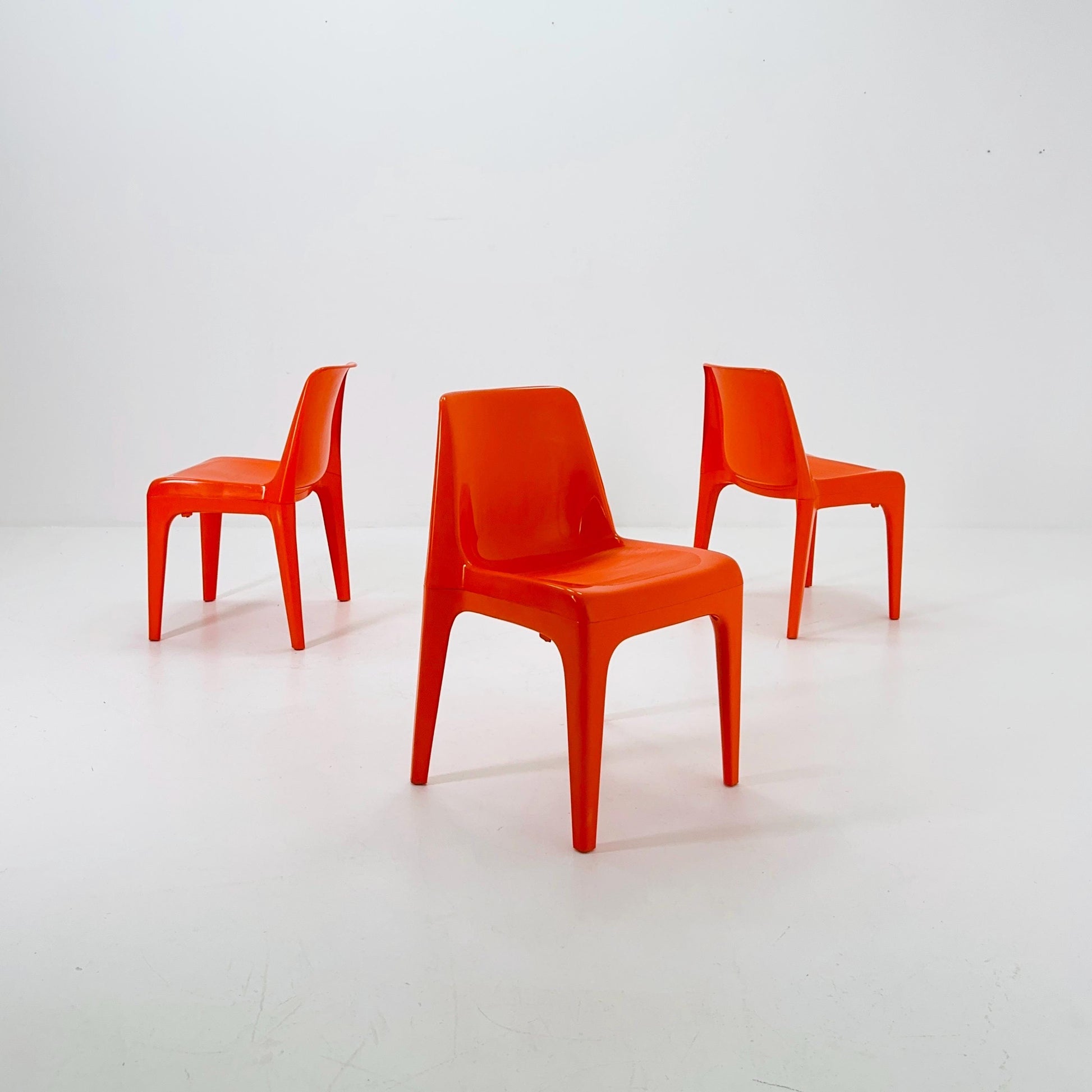 1 of 3 Space Age Chairs Model 4973 by Schröder & Henzelmann for Vlotho Uffeln , West Germany 1970s
