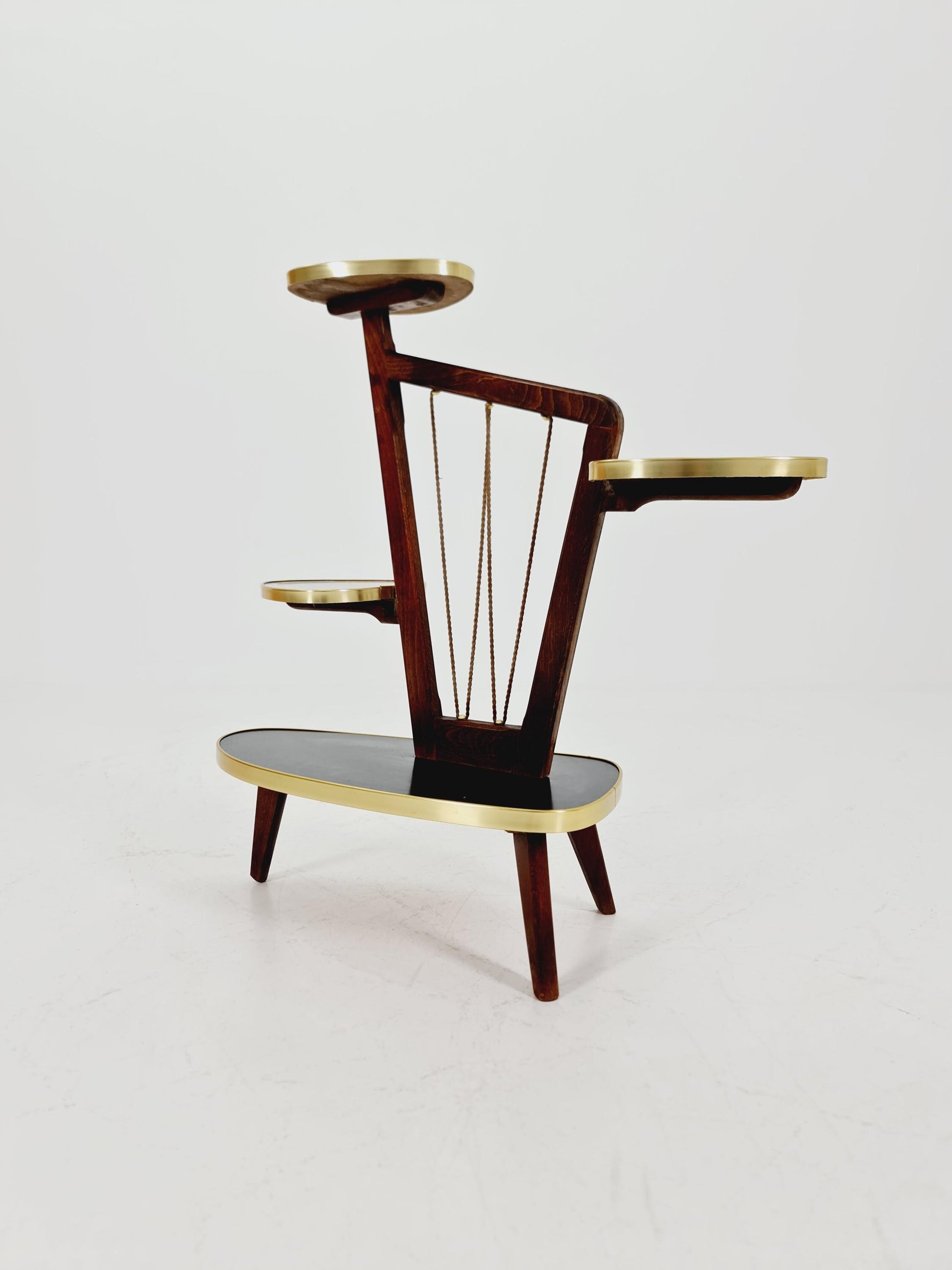 German Plant Stand, Vintage Mid-Century Minimalist Indoor flower table, 1960s