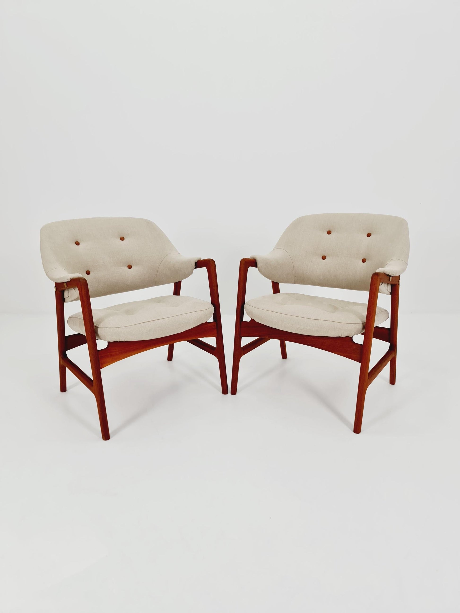 Danish Modern Teak Armchair BY Ingmar Relling for Westnofa Set of 2 , 1960s