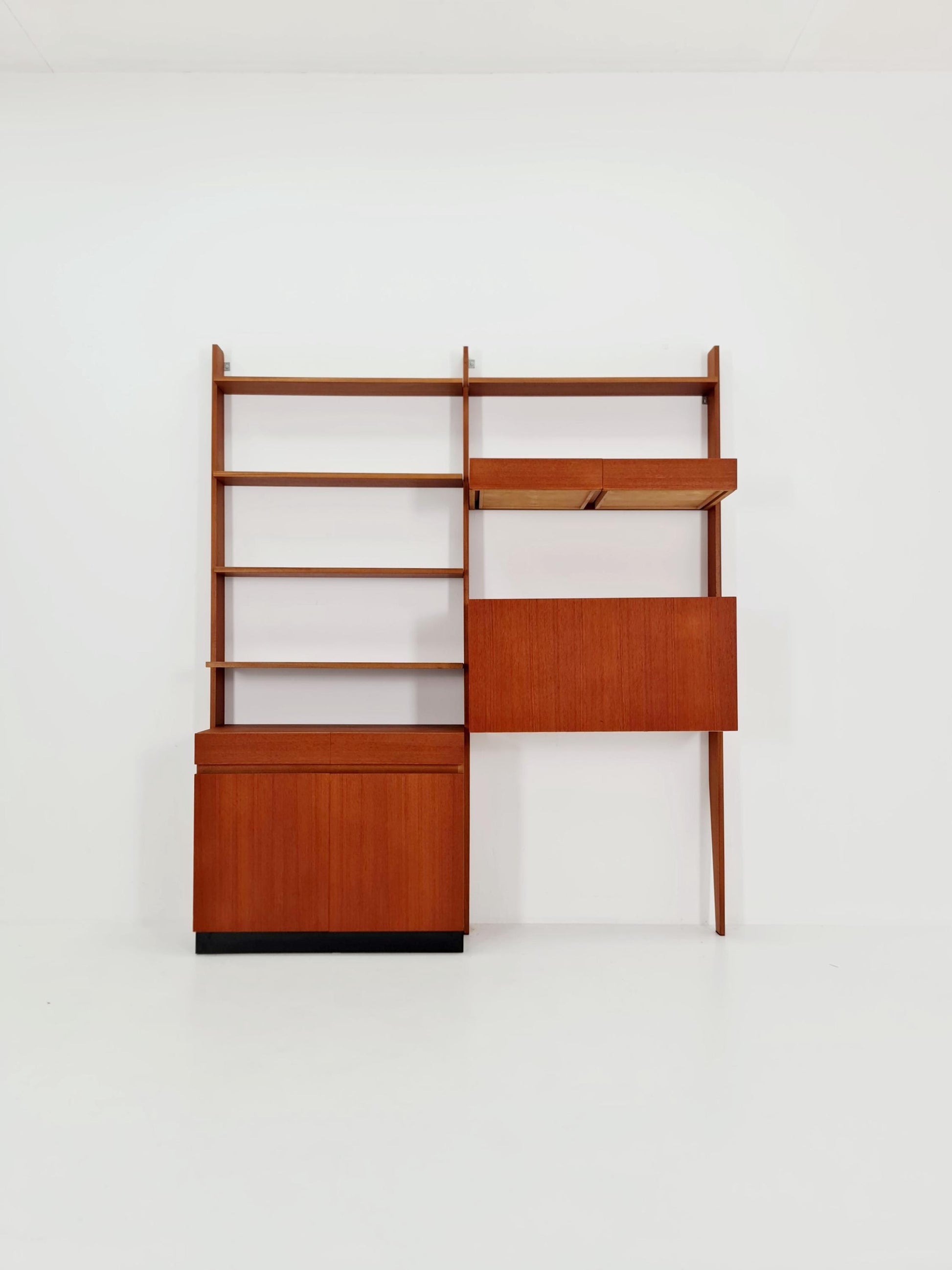Rare German vintage bookshelf system By Dieter Wäckerlin For Behr 1955 s