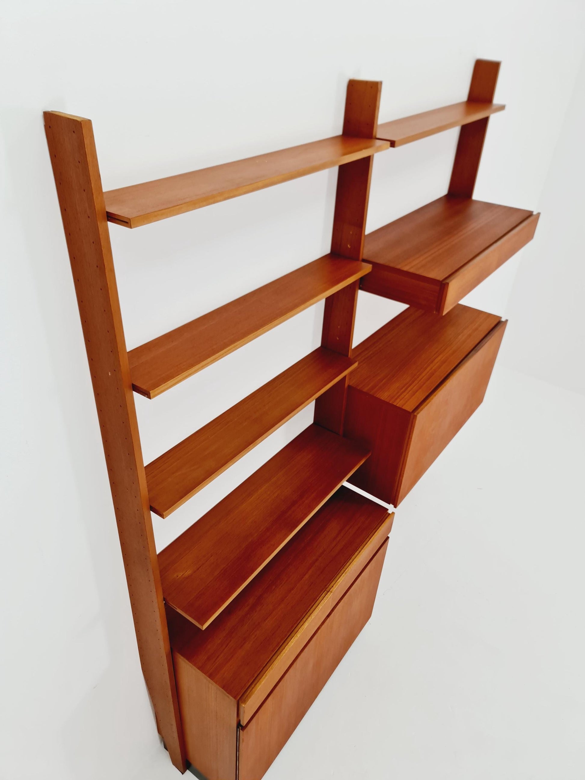 Rare German vintage bookshelf system By Dieter Wäckerlin For Behr 1955 s