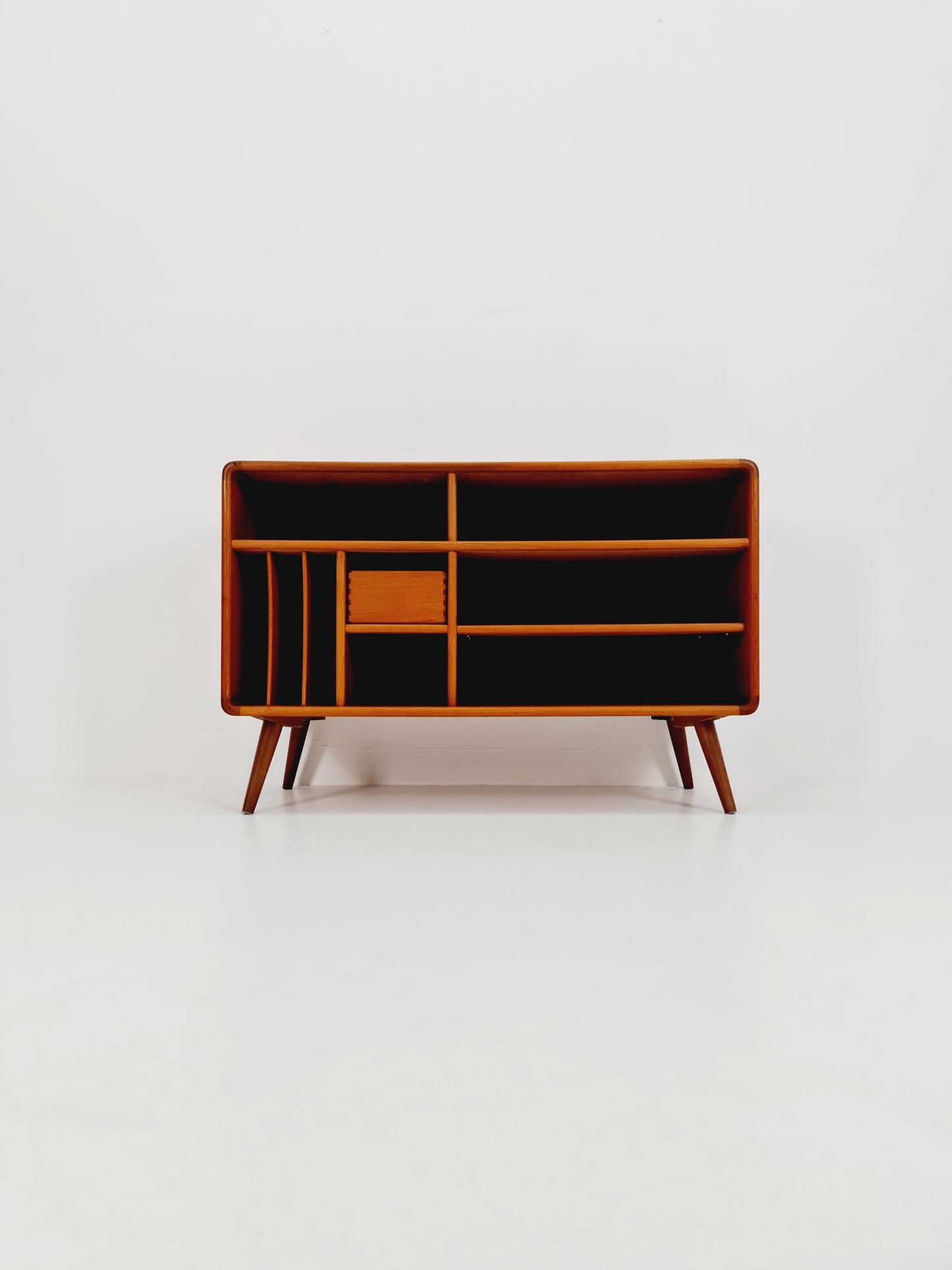 Mid century Solid Danish teak hallway cabinet, Record cabinet By Dyrlund 1960s