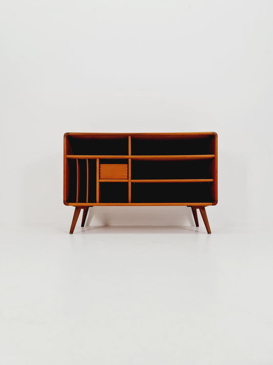 Mid century Solid Danish teak hallway cabinet, Record cabinet By Dyrlund 1960s
