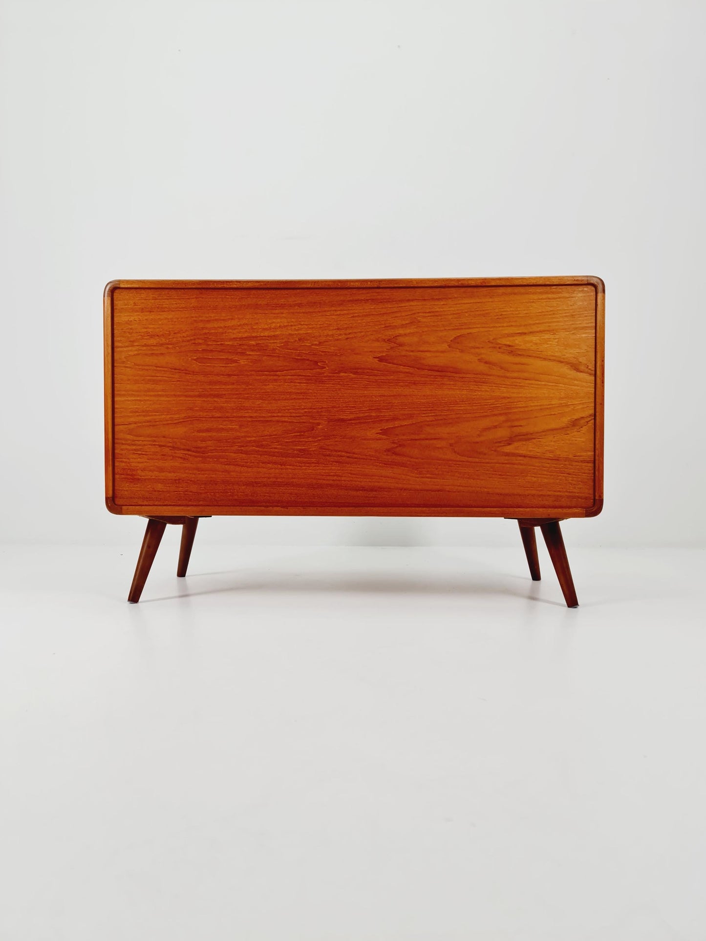 Mid century Solid Danish teak hallway cabinet, Record cabinet By Dyrlund 1960s