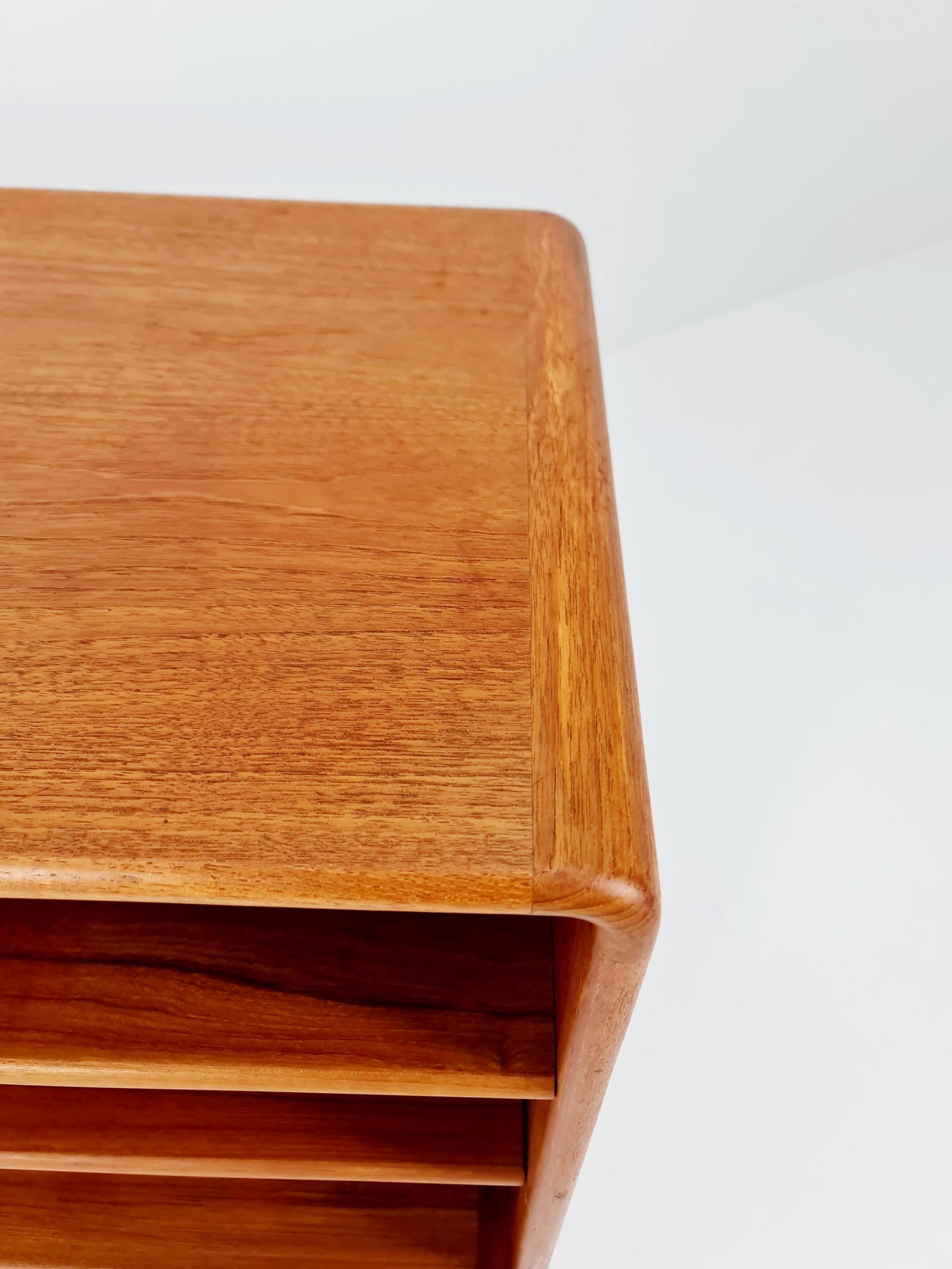 Mid century Solid Danish teak hallway cabinet, Record cabinet By Dyrlund 1960s