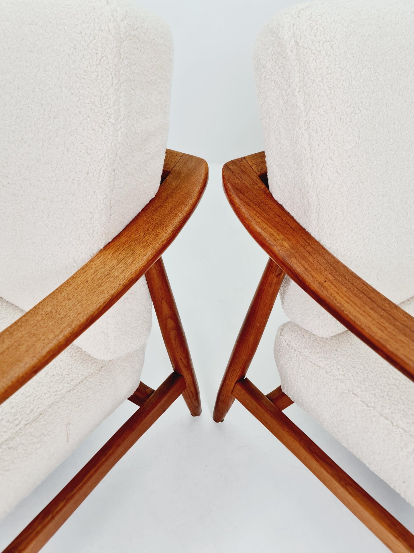 Mid century easy lounge chairs by Folke Ohlsson for Bodafors Sweden , 1955s, Set of 2