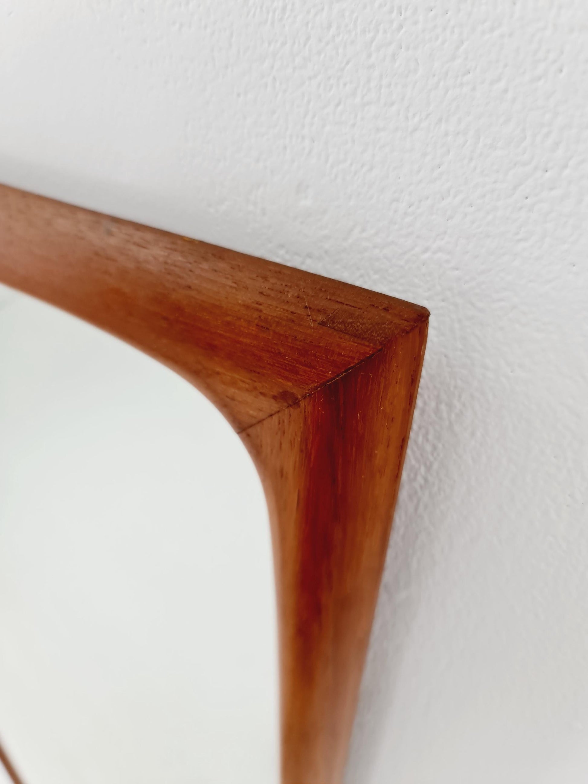 Teak Danish mid-century Modern wall-mounted mirror, 1960s