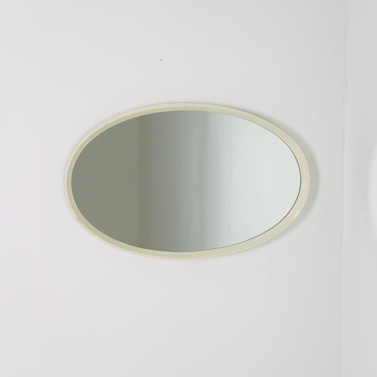 Space Age Mid-Century Oval Wall Mirror, 1970s Italy