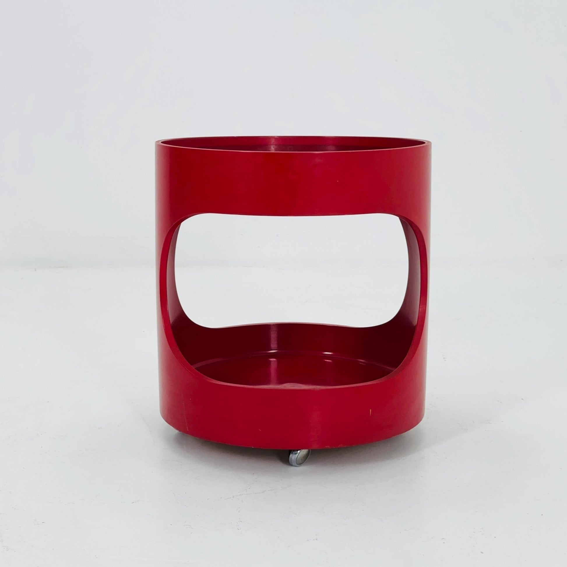 Space Age Side Table "Luna"Model 2492 with smoked Glass Top by Opal, Germany 1970s