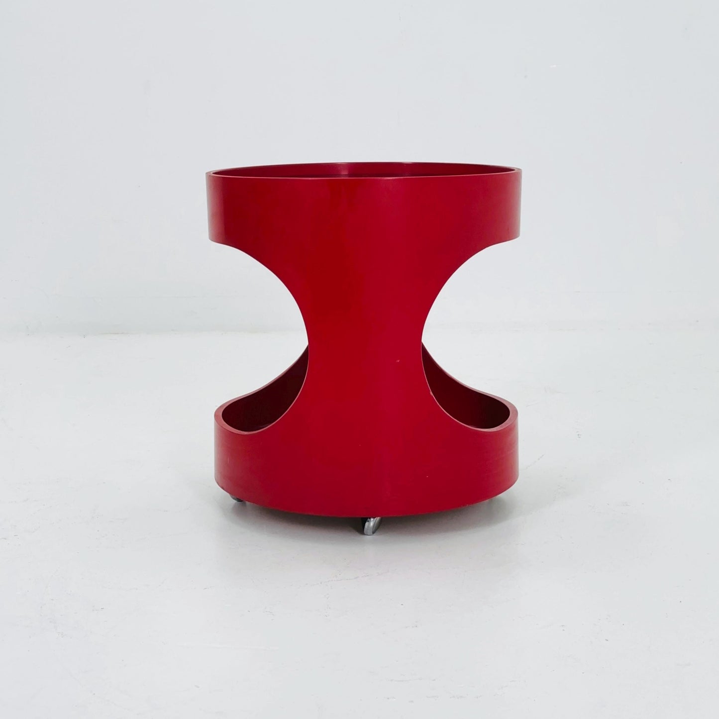 Space Age Side Table "Luna"Model 2492 with smoked Glass Top by Opal, Germany 1970s