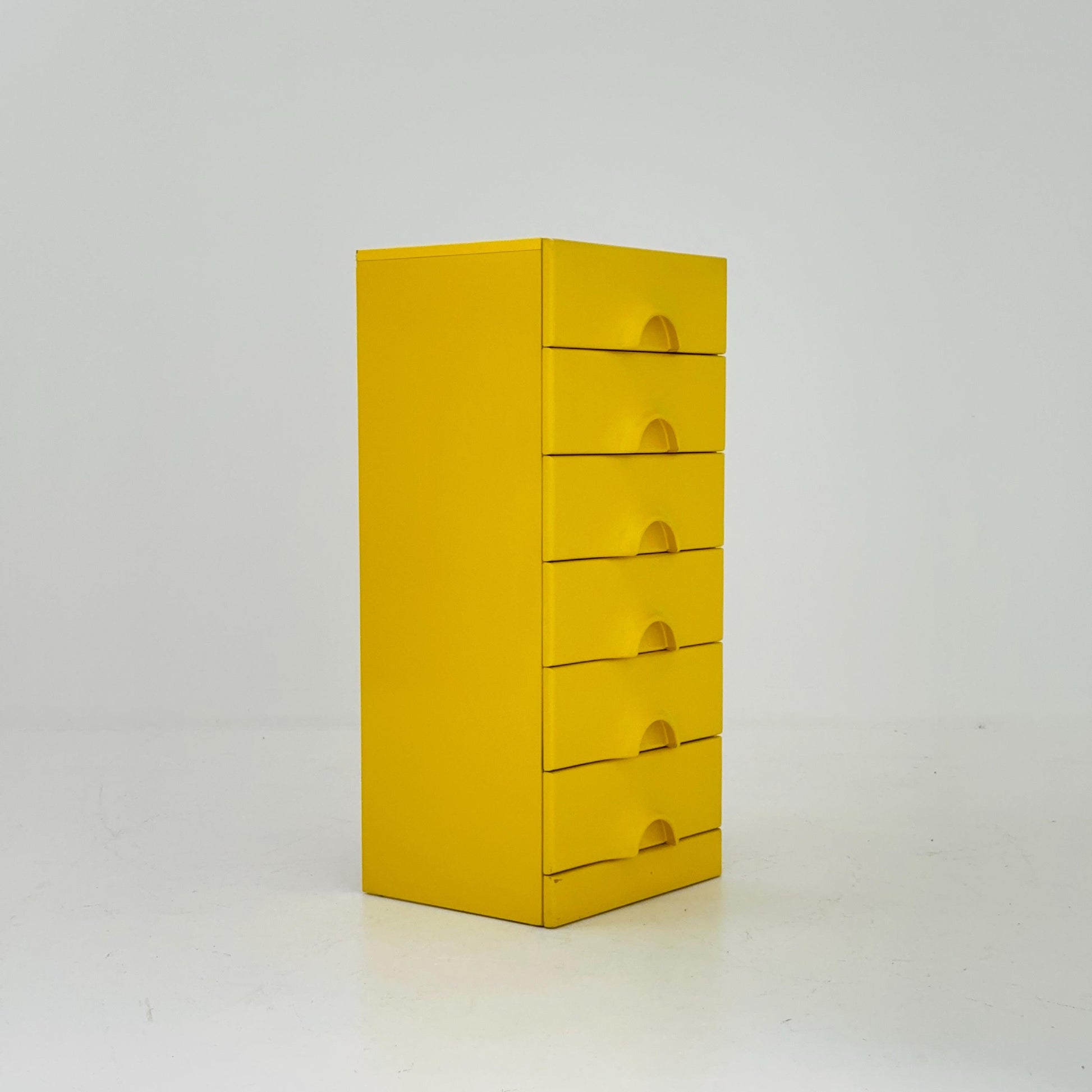 Rare Space Age Yellow Quadro Chest of Drawers by Jürgen Lange for Schönbuch, 1960s