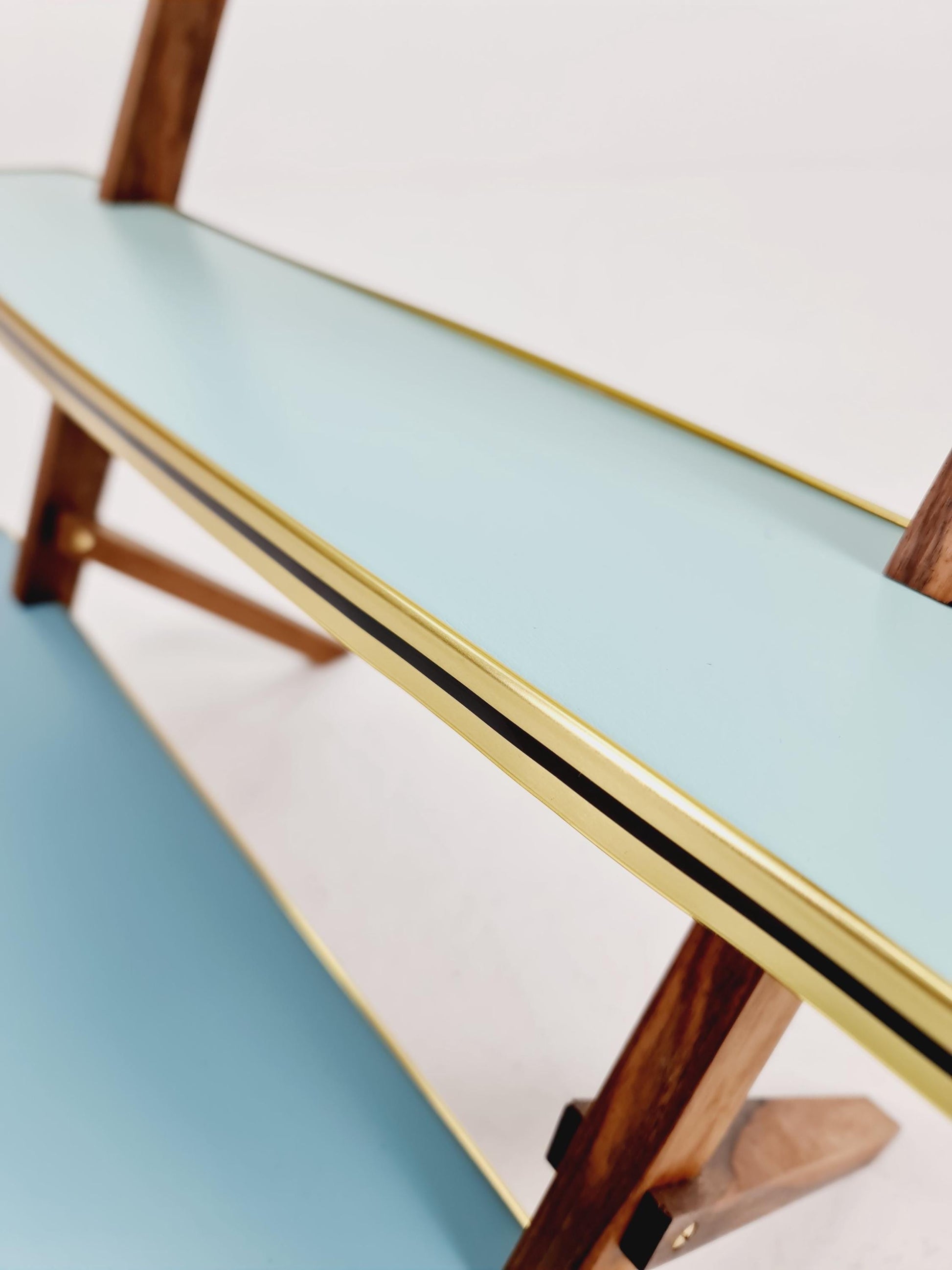 Big 1950s German Plant Stand, Colorful Vintage Mid-Century Minimalist Indoor Plant Stand Side Table Retro flower table