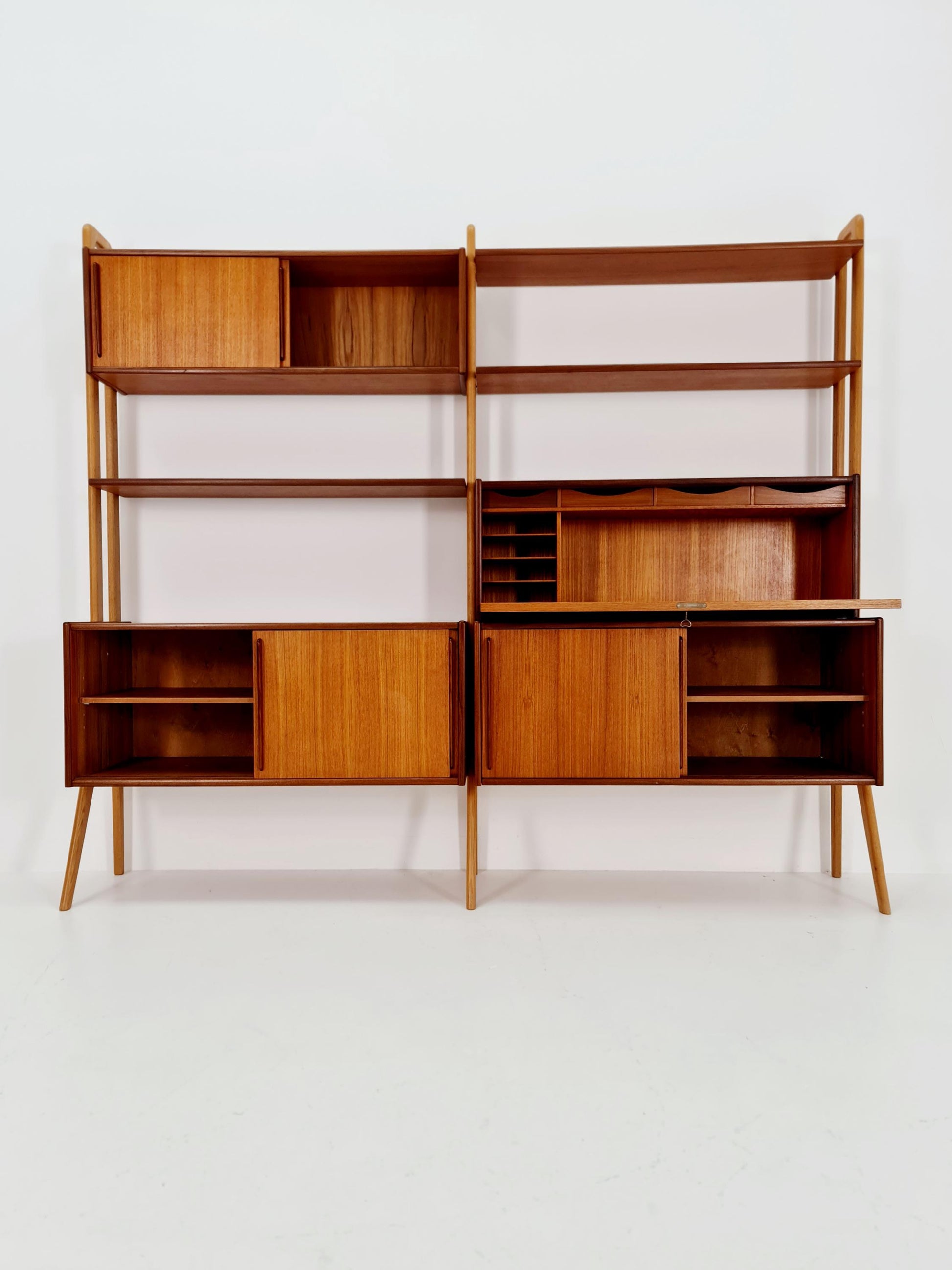 Rare Danish freestanding vintage bookshelf system /room divider by Kurt Østervig for KP Møbler 1960s