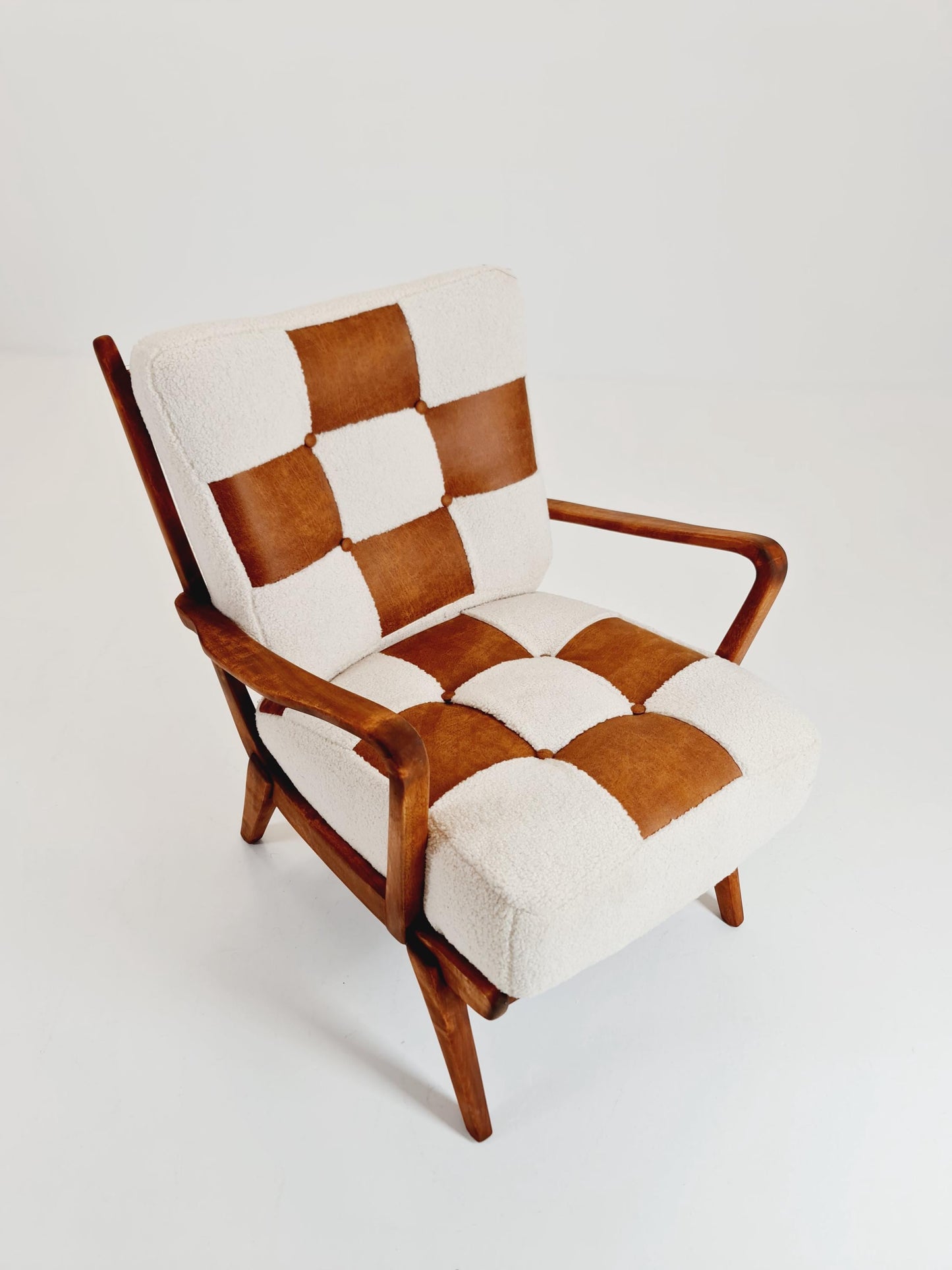 Rare Midcentury German club lounge chair, 1950s