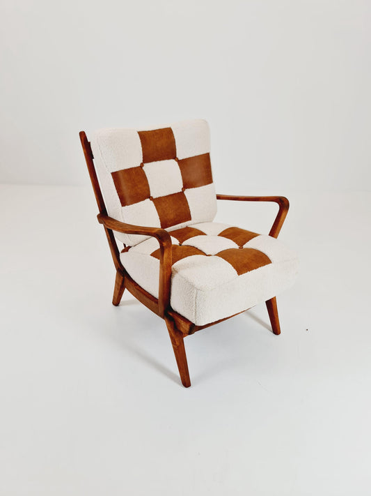 Rare Midcentury German club lounge chair, 1950s