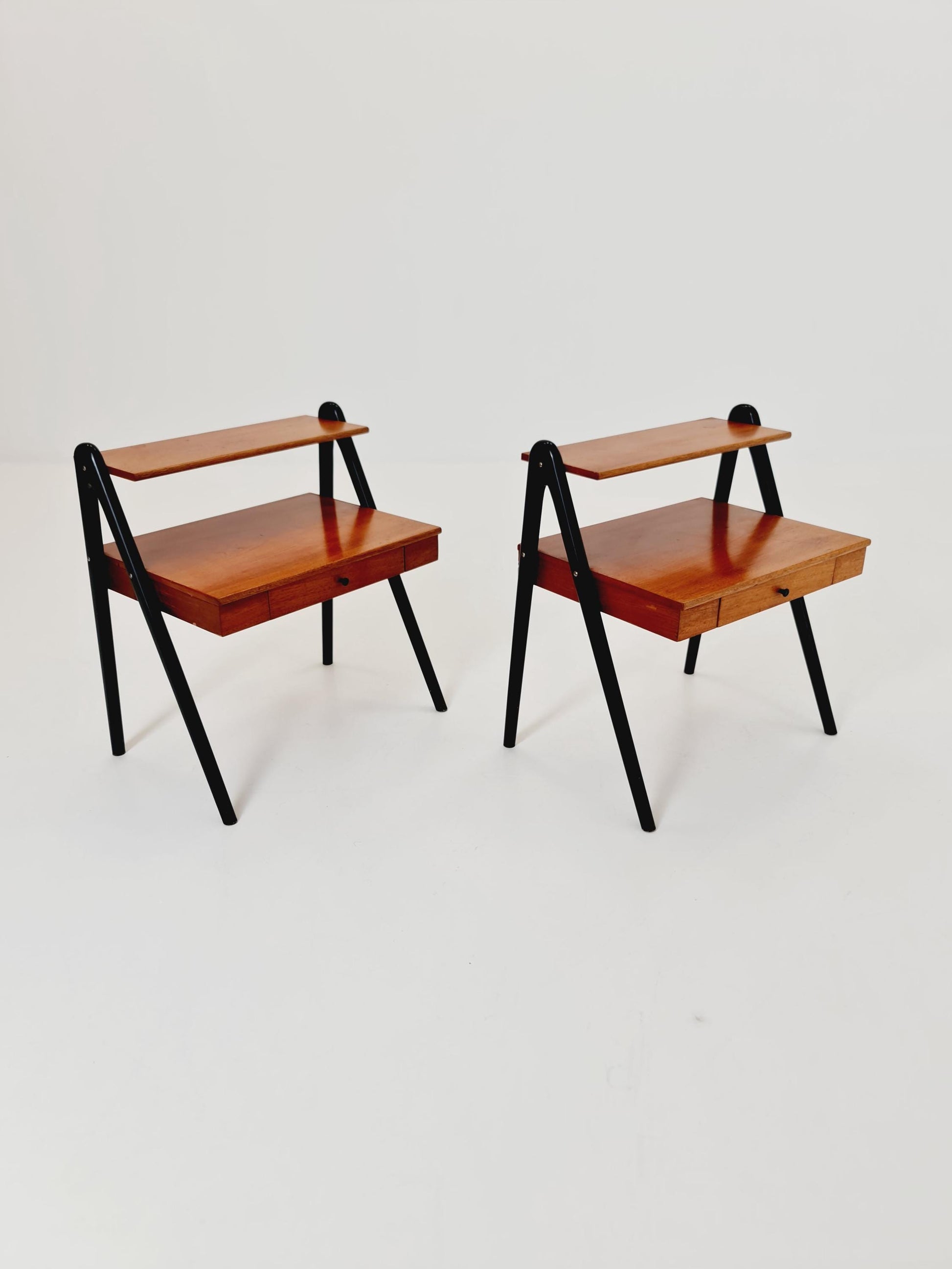 Pair of Midcentury Swedish Vintage Side table/ Bedside table, 1960s