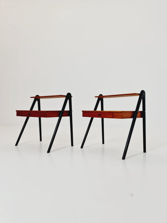 Pair of Midcentury Swedish Vintage Side table/ Bedside table, 1960s