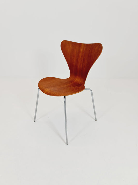 Vintage Teak 3107 Dining Chairs by Arne Jacobsen for Fritz Hansen, 1960s,