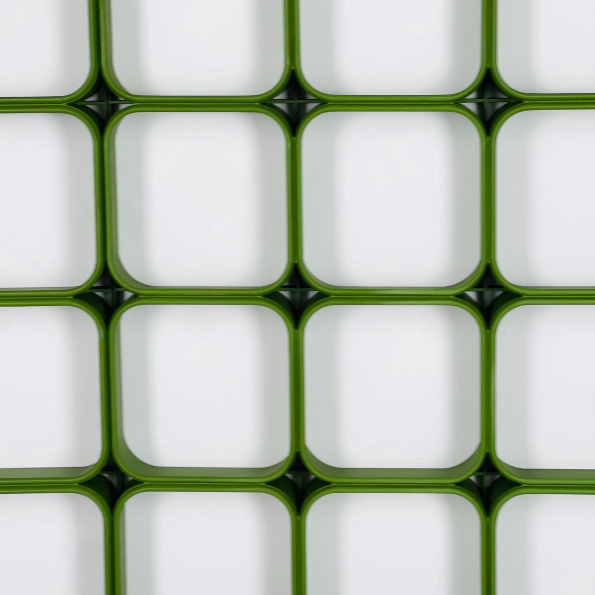 Set of 4 space age green square Plastic Wall or Ceiling Panels system Switzerland 1970s