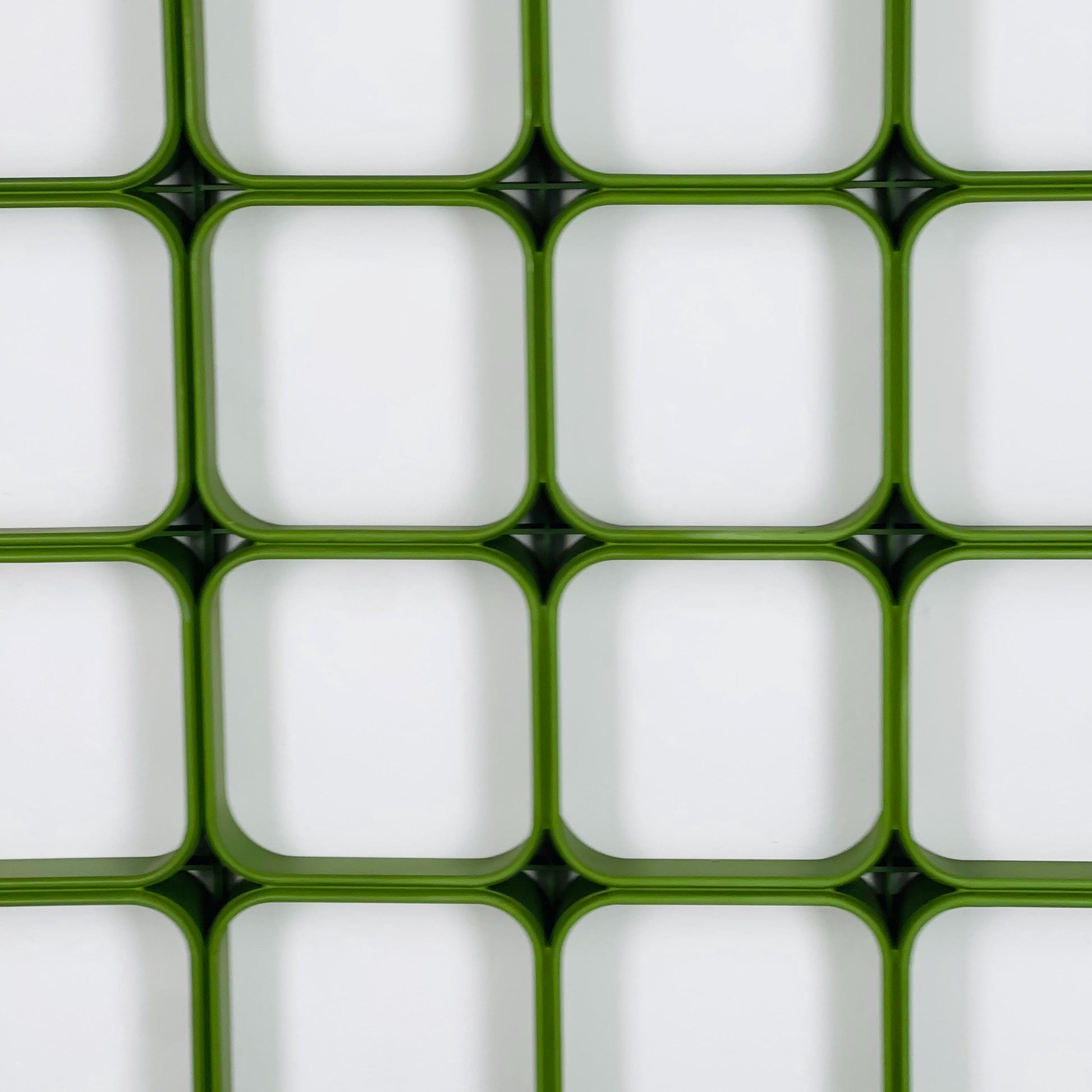 Set of 8 space age green square Plastic Wall or Ceiling Panels system Switzerland 1970s