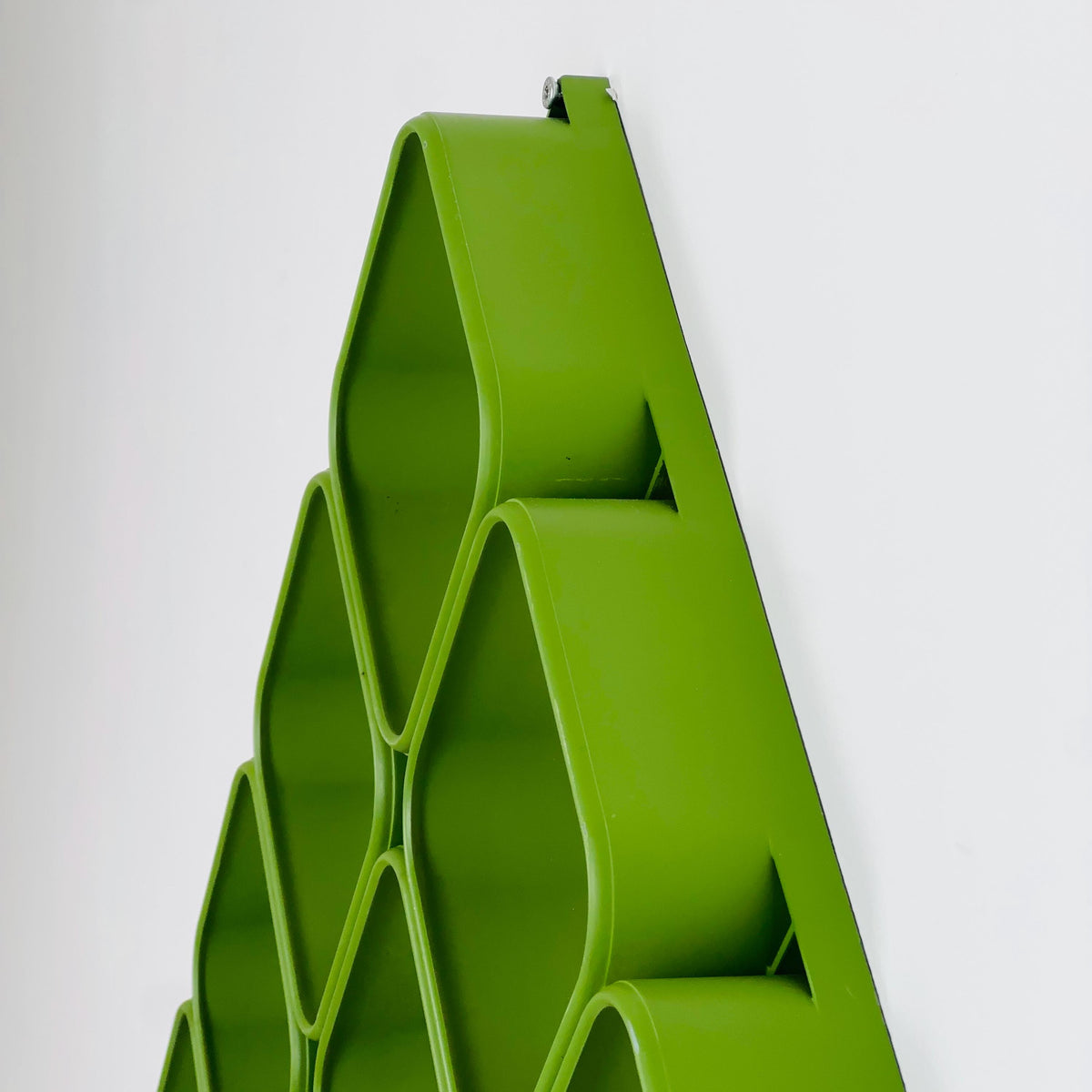 1 of 60 Space age green Plastic Wall or Ceiling Panels system Switzerland 1970s