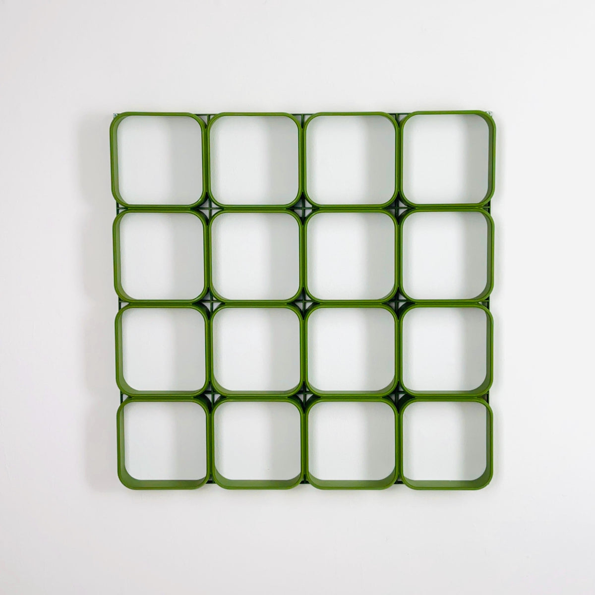 1 of 60 Space age green Plastic Wall or Ceiling Panels system Switzerland 1970s