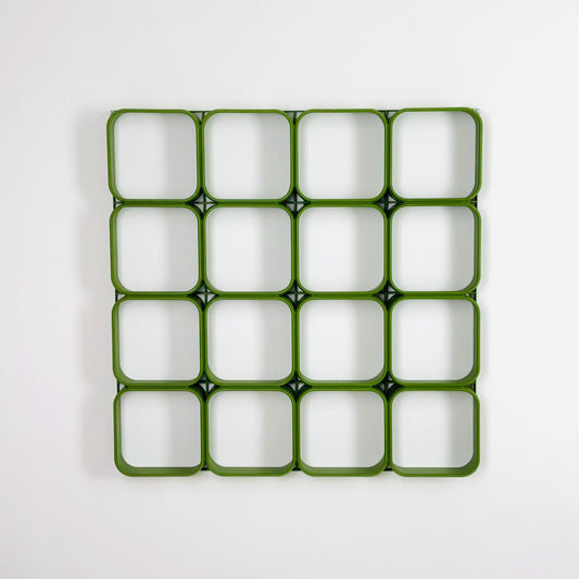 1 of 60 Space age green Plastic Wall or Ceiling Panels system Switzerland 1970s