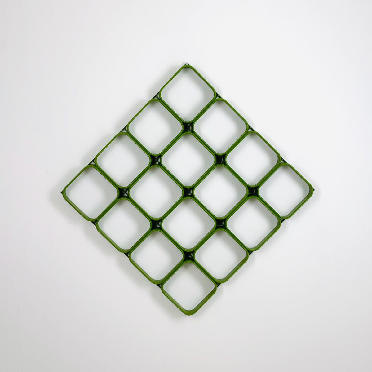 1 of 60 Space age green Plastic Wall or Ceiling Panels system Switzerland 1970s