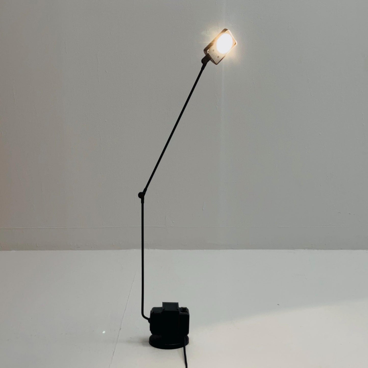 Mid century Daphine black Table Lamp by Tommaso Cimini for Lumina – Italy, 1980s