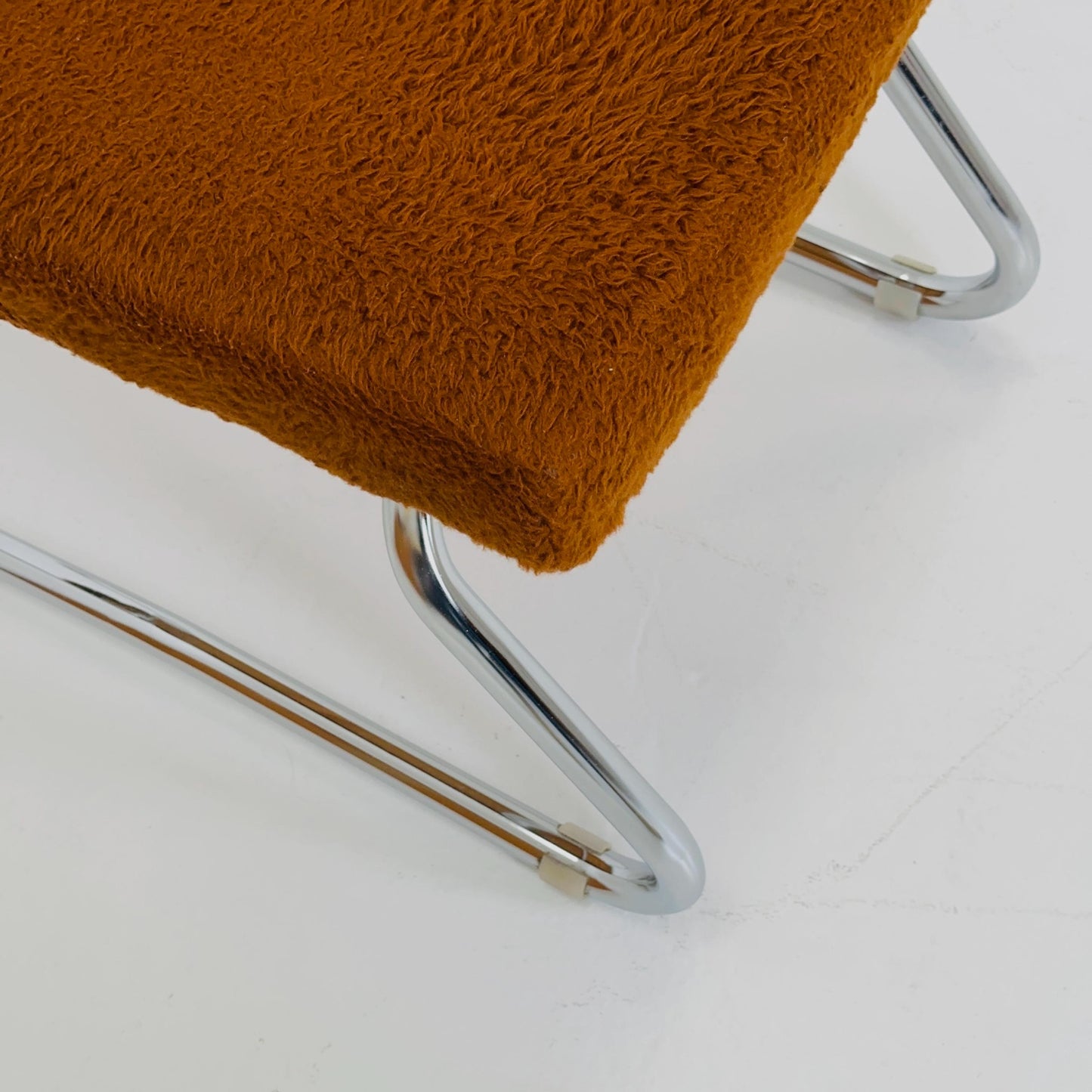 Mid century Bauhaus Stool with Chrome Accents and Hidden Steps –1960s