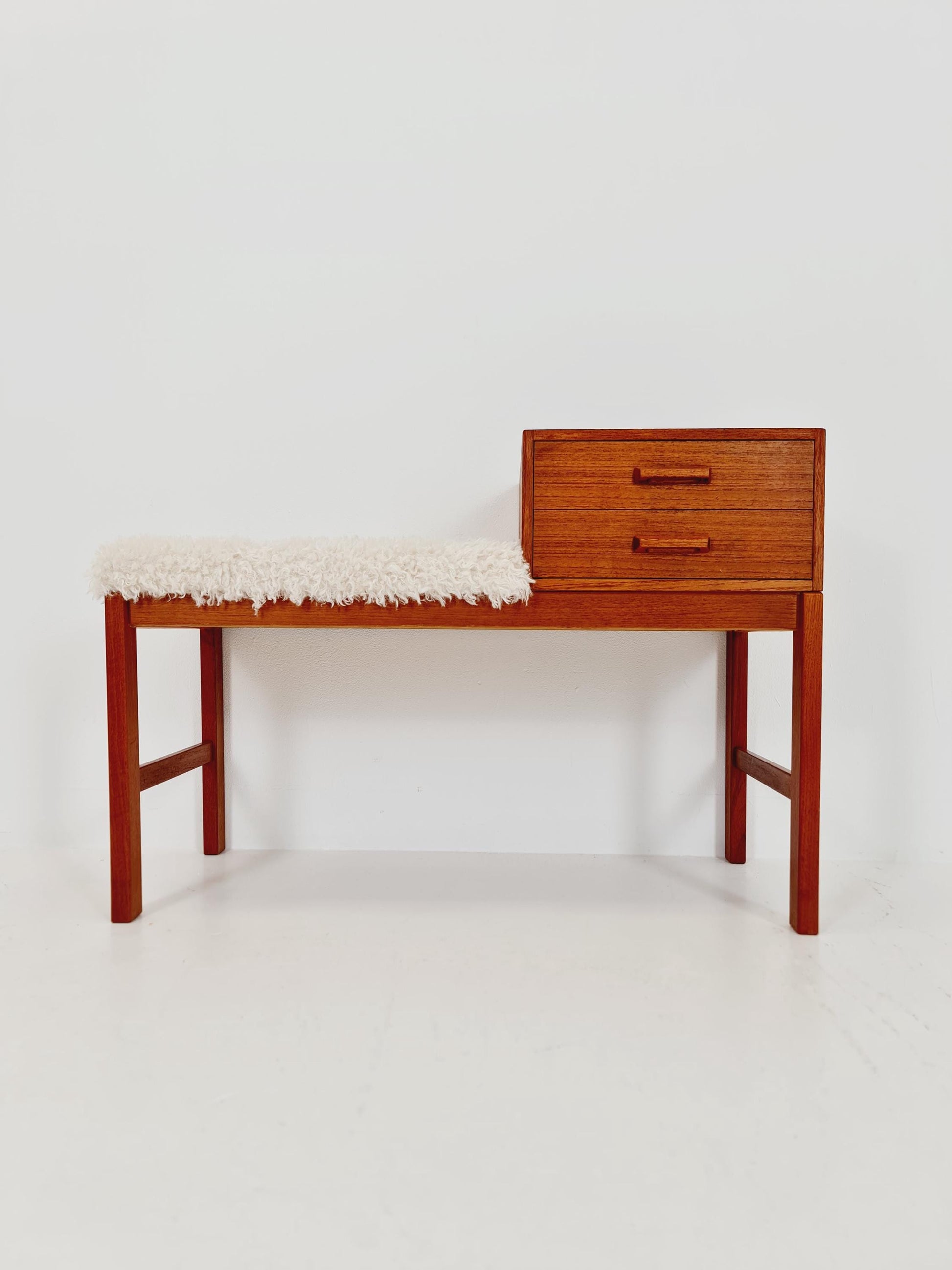 Danish teak telefon table/ hallway table By Jörgen Maahr/Otto Nielsen, 1960s