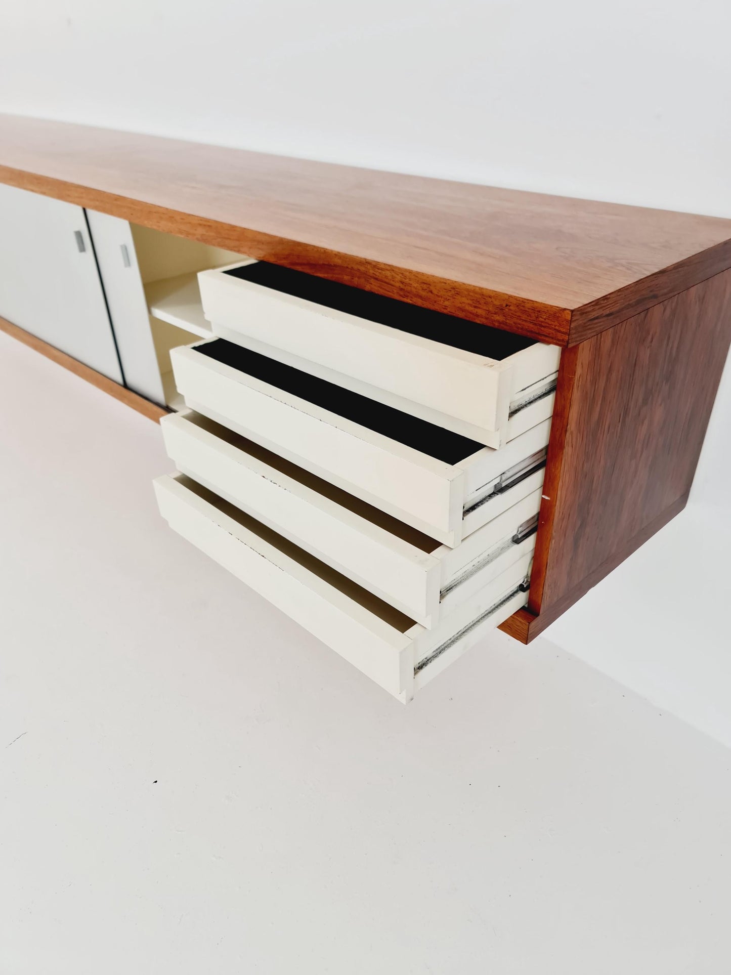 Vintage Mid century German Hanging /Floating Sideboard By Horst Brüning for Behr Model 1730 ,1960s