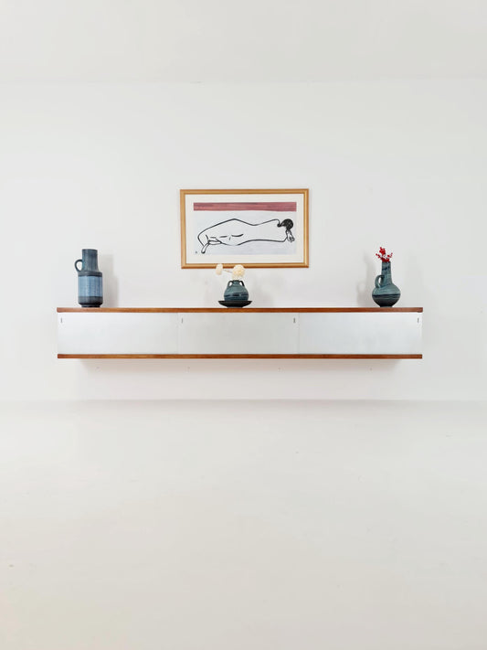Vintage Mid century German Hanging /Floating Sideboard By Horst Brüning for Behr Model 1730 ,1960s