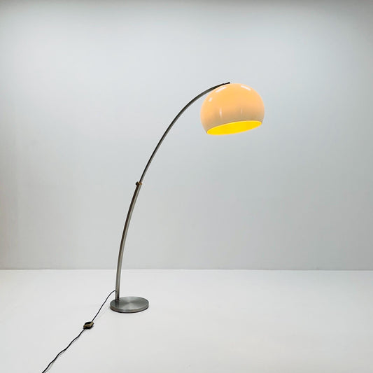 Mid-Century Large Italian Space Age Arched Floor Lamp, 1970s