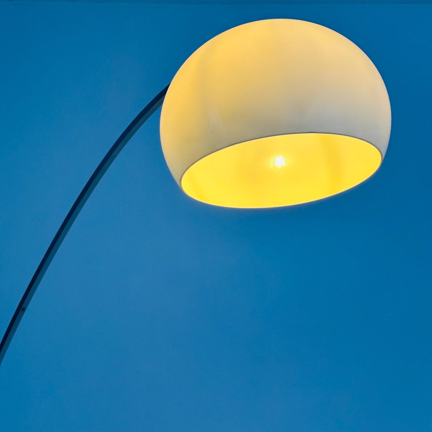 Mid-Century Large Italian Space Age Arched Floor Lamp, 1970s