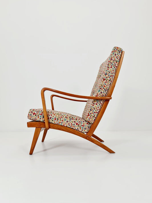Rare Midcentury German club lounge chair, 1950s
