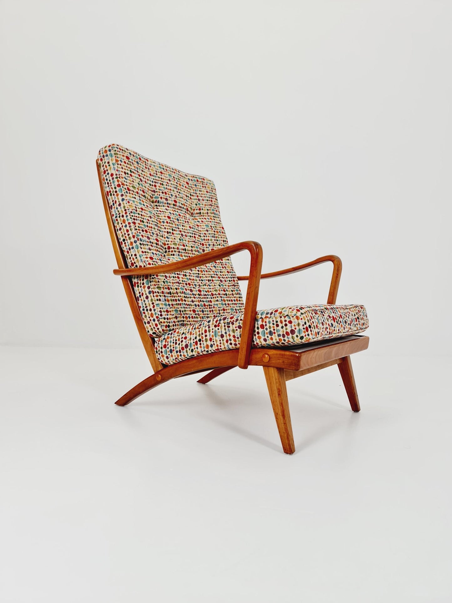 Rare Midcentury German club lounge chair, 1950s