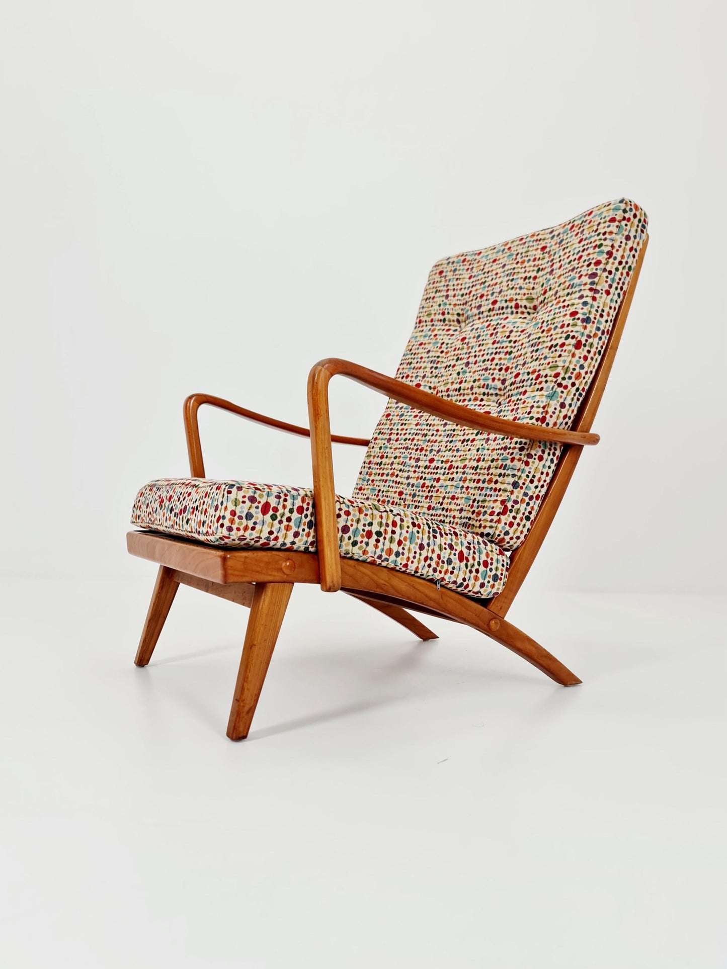 Rare Midcentury German club lounge chair, 1950s