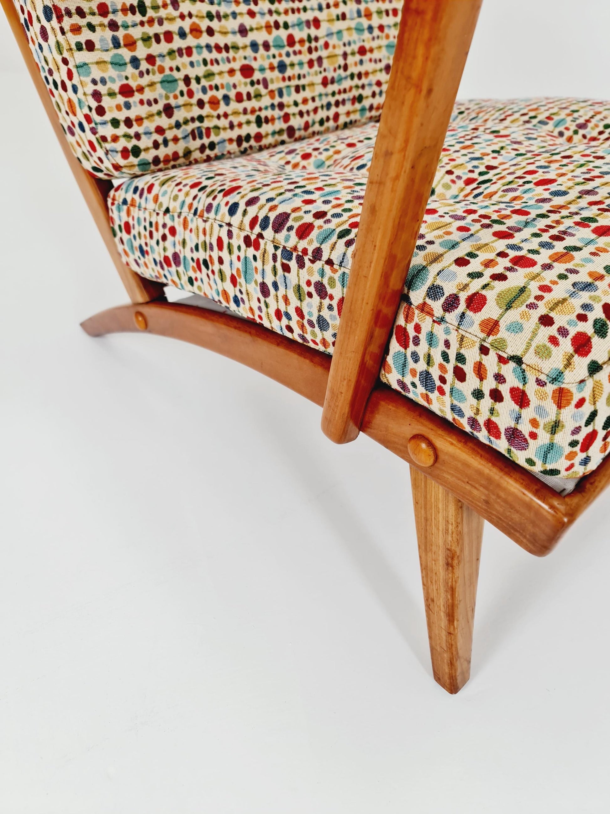 Rare Midcentury German club lounge chair, 1950s