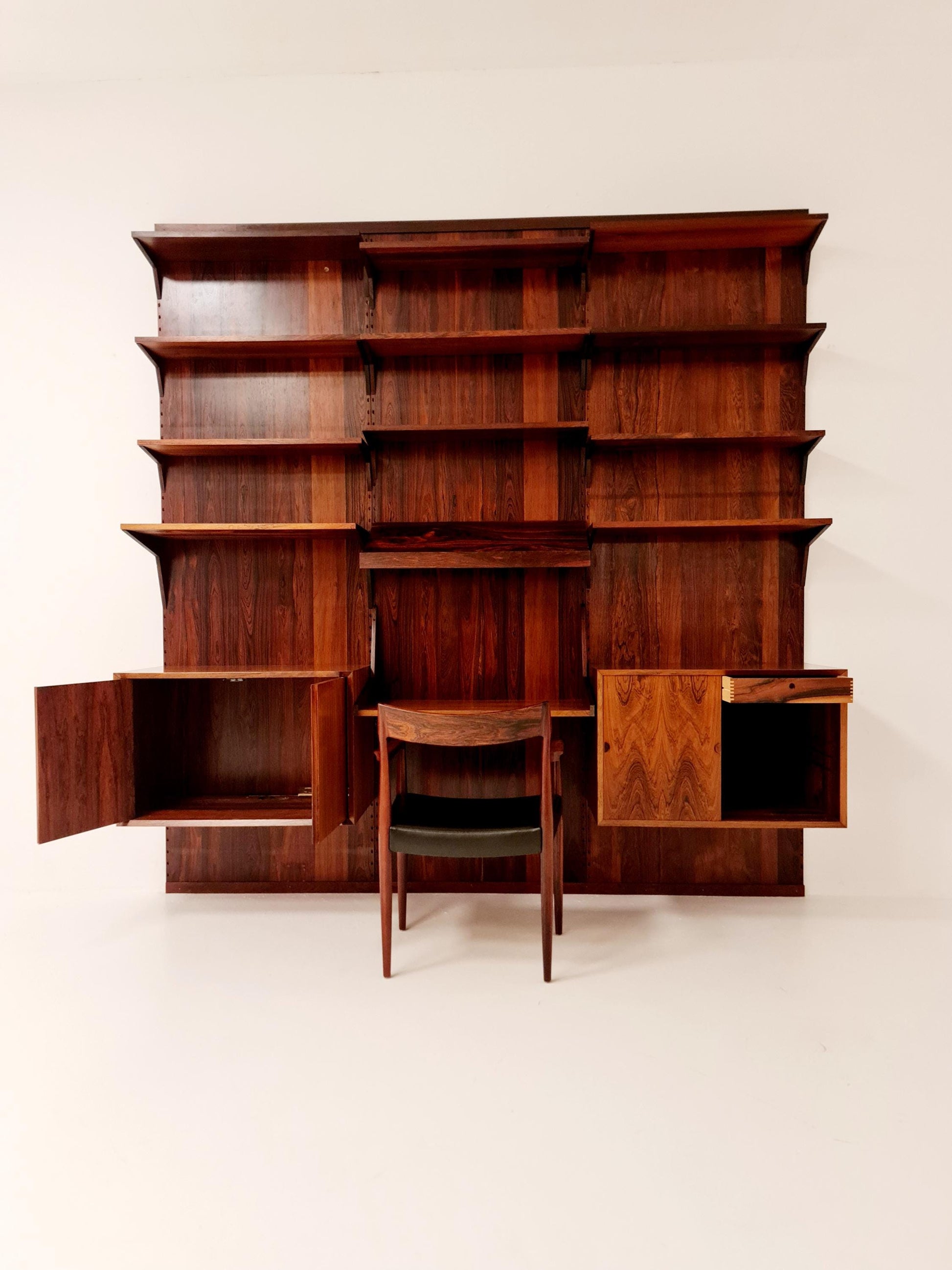 Mid century Danish rosewood Wall Unit by Poul Cadovius for Cado, Denmark, 1960s