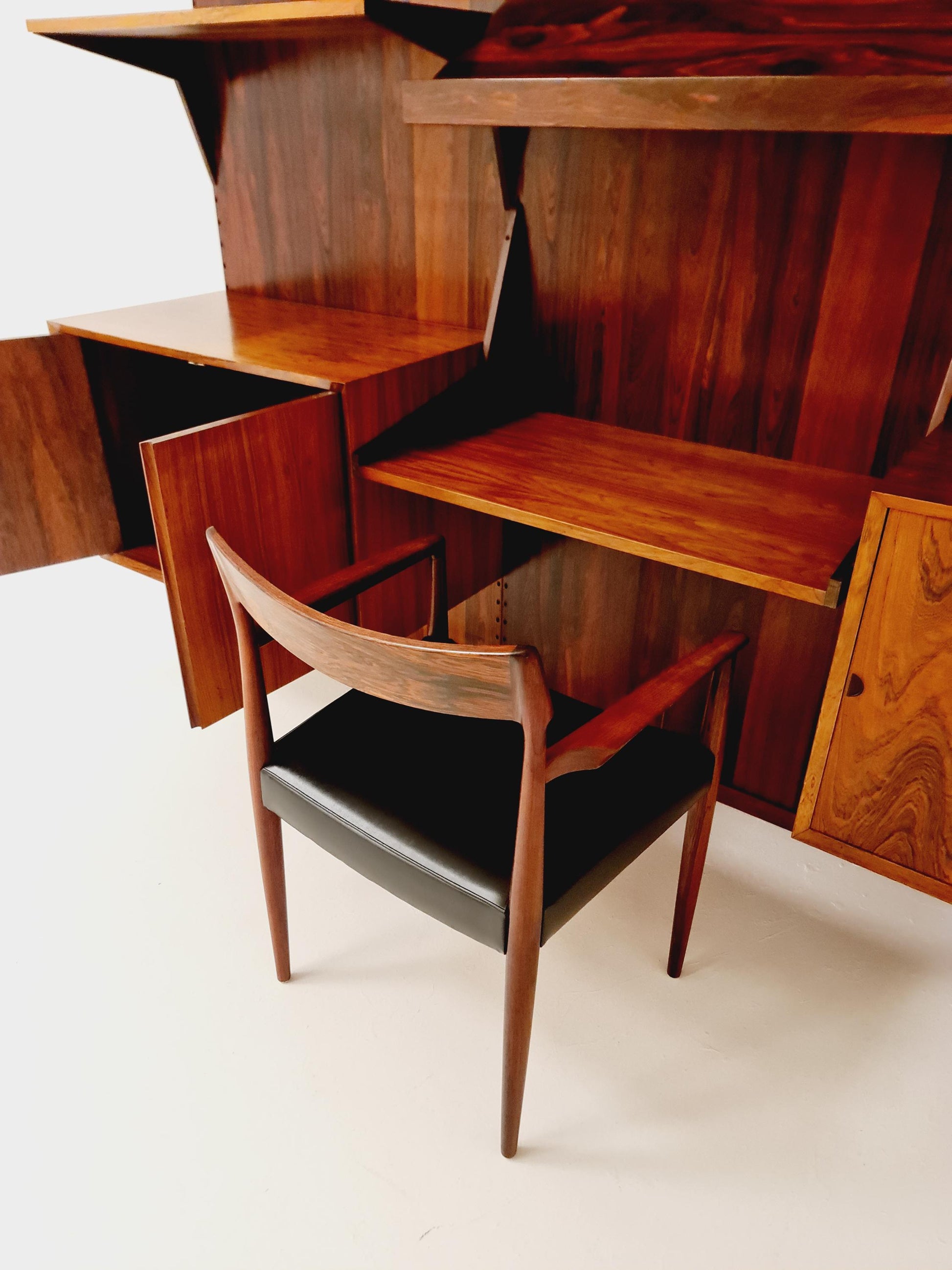 Mid century Danish rosewood Wall Unit by Poul Cadovius for Cado, Denmark, 1960s