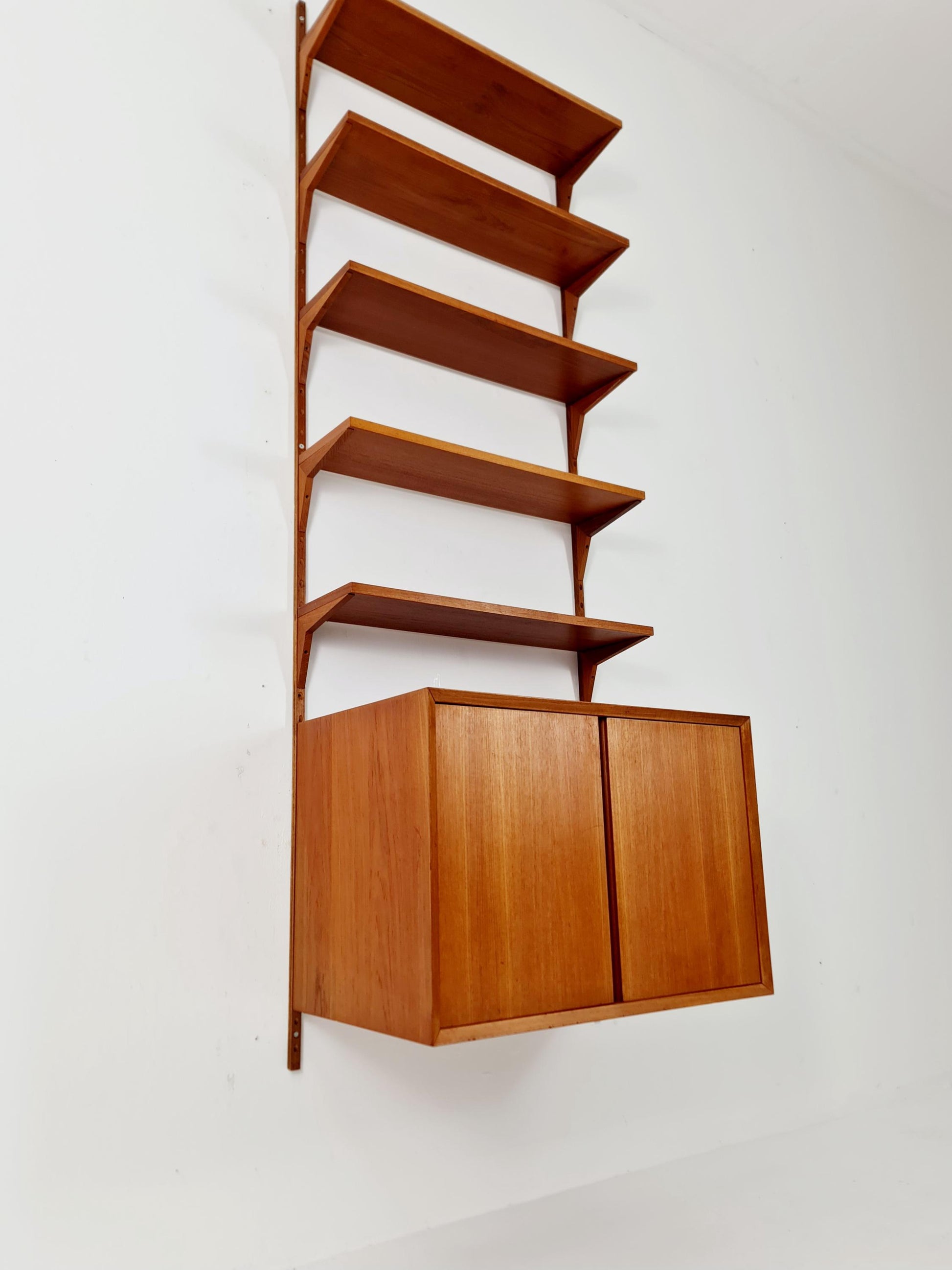 Mid century Single Danish Teak Wall Unit by Poul Cadovius for Cado, Denmark, 1960s