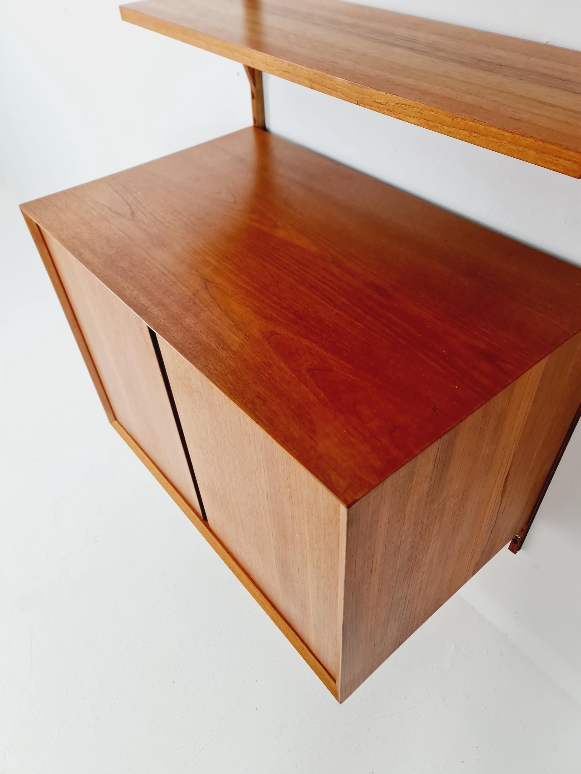 Mid century Single Danish Teak Wall Unit by Poul Cadovius for Cado, Denmark, 1960s
