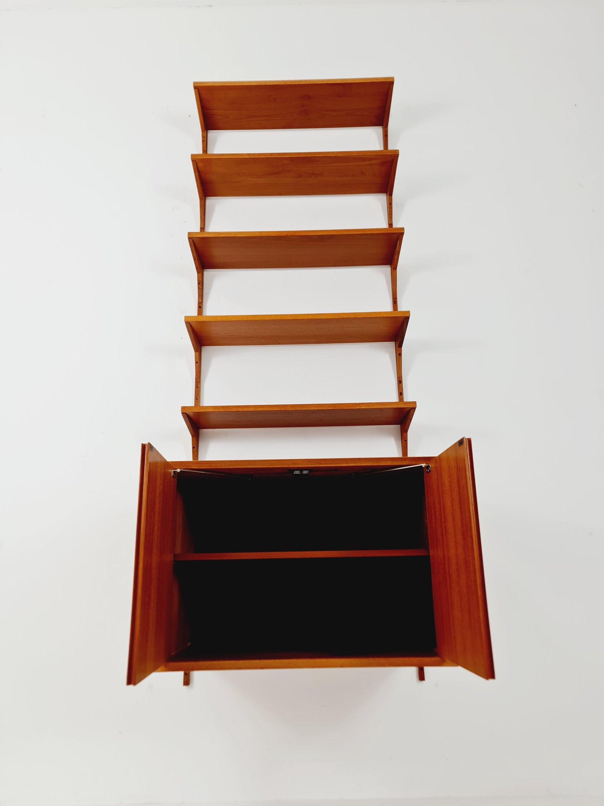 Mid century Single Danish Teak Wall Unit by Poul Cadovius for Cado, Denmark, 1960s
