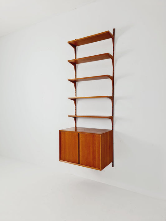 Mid century Single Danish Teak Wall Unit by Poul Cadovius for Cado, Denmark, 1960s