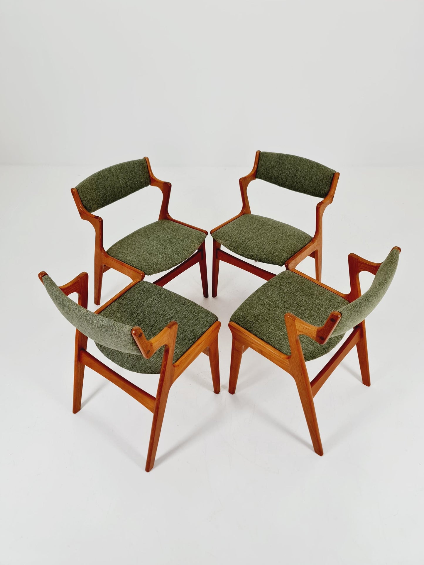 Mid Century Danish solid teak dining Chairs by Nova , 1960s
